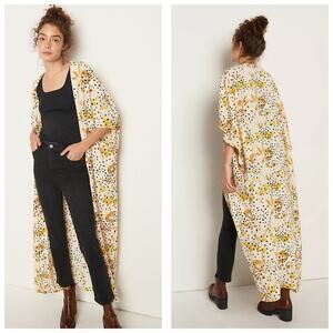 Anthropologie Bel Kazan Sadie Duster Kimono One Size